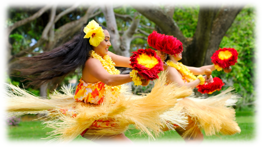 Kauai botanical gardens dancers.